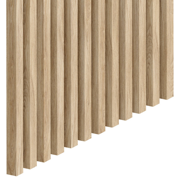 Dąb Naturalny Fornitury - Lamele Premium 3D Slim S - 20x20 mm - Panele meblowe ścienne trójwymiarowe