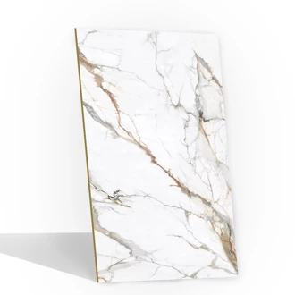 Panel ścienny z wzorem HD - 2800x1100 mm - Eternal Gold Marble - 9015 - grubość: 5 mm