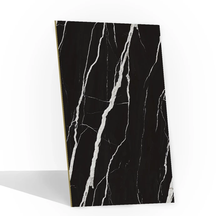 Panel ścienny z wzorem HD - 2800x1100 mm - Nero Marquina - 9072 - grubość: 5 mm