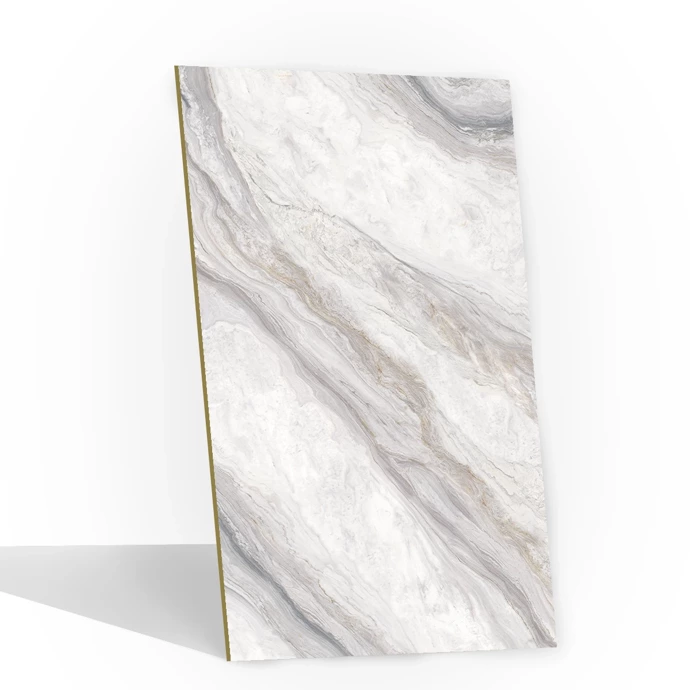 Panel ścienny z wzorem HD - 2800x1100 mm - White Marble - 9029 - grubość: 8 mm